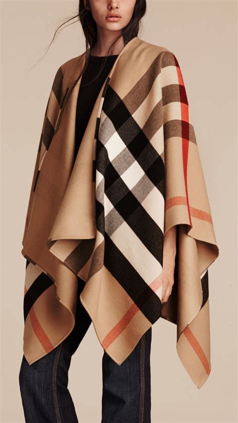 burberry check poncho|burberry ponchos on sale.